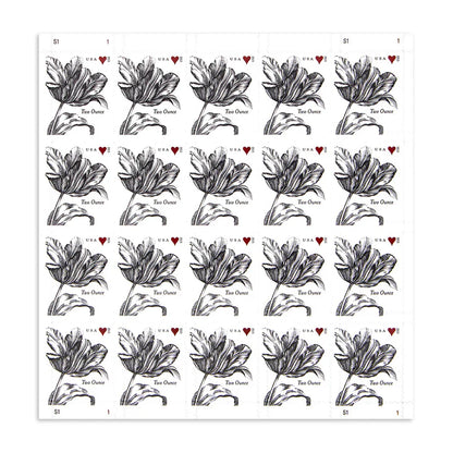 Two-Ounce Stamps 2015 Tulip-Wedding Invitation, First-Class Postage