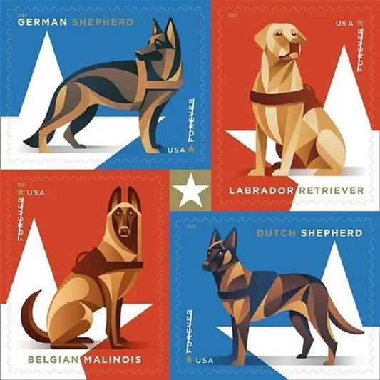 Forever Stamps 2019 Labrador Retriever-Honor & Service, First-Class Postage