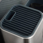 Large Capacity Kitchen Tool Holder & Knife Storage Rack with Drain Tray – Multifunctional Utensil Organizer, Rust-Resistant Stainless Steel & PP