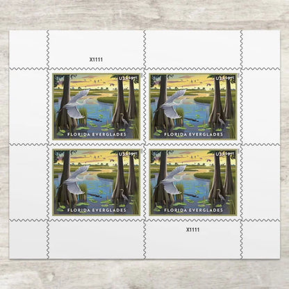 Priority Mail $9.65 Stamps 2023 Florida Everglades-Scenic Landscape, Priority Mail Rate