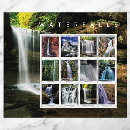 Forever Stamps 2019 Waterfalls-Scenic Nature Series, First-Class Postage