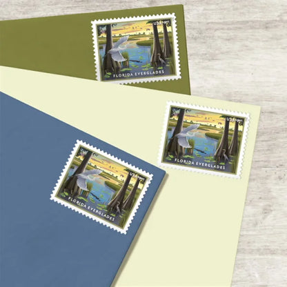 Priority Mail $9.65 Stamps 2023 Florida Everglades-Scenic Landscape, Priority Mail Rate