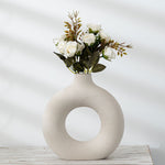 Modern Biscuit Vase Frosted Porcelain Flower Arranging Decor – Minimalist Nordic Style Home Ornament