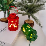 Christmas LED Candle Lantern Lights – Nordic Style Electronic Wind Lantern, Holiday Home Decoration for Christmas & Halloween