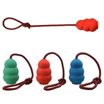Natural Rubber Rope Hoist Dog Toy – Durable Interactive Chew Toy for Small & Large Dogs, Teeth Cleaning Tug Toy for Aggressive Chewers