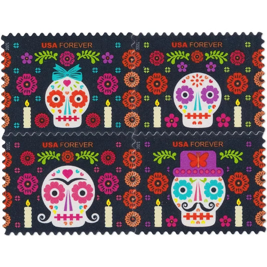 Forever Stamps 2021 Day of the Dead-Cultural Festival, First-Class Postage