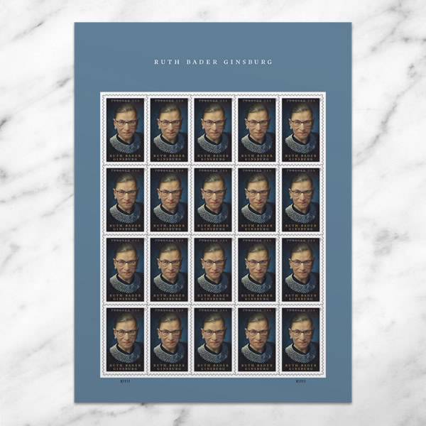Forever Stamps 2023 Ruth Bader Ginsburg-Tribute Collection, First-Class Postage