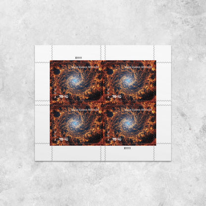 $10.10 Stamps 2025 Spiral Galaxy NGC 628-Astronomy Collection, Priority Mail Express Rate