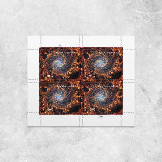 $10.10 Stamps 2025 Spiral Galaxy NGC 628-Astronomy Collection, Priority Mail Express Rate