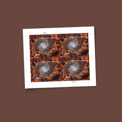 $10.10 Stamps 2025 Spiral Galaxy NGC 628-Astronomy Collection, Priority Mail Express Rate