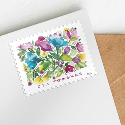 Forever Stamps 2024 Celebration Blooms-Nature Series, First-Class Postage