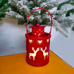 Christmas LED Candle Lantern Lights – Nordic Style Electronic Wind Lantern, Holiday Home Decoration for Christmas & Halloween
