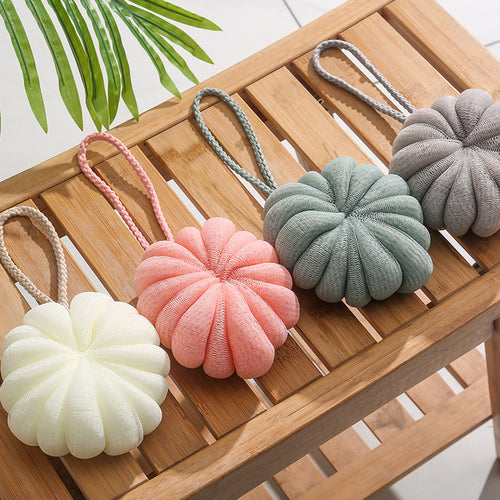 Japanese Style Large 50g Bath Flower Ball Loofah – Soft Exfoliating Shower Sponge, Rich Foam Mesh Bath Pouf, Gentle Body Scrubber 10cm