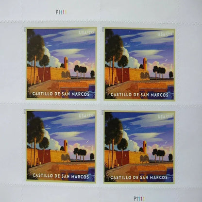Priority Mail Stamps 2021 Castillo de San Marcos-Cultural Heritage, $7.95 Postage