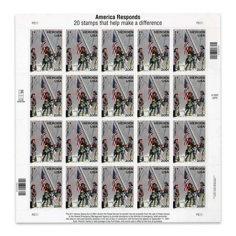 First-Class Stamps 2002 Heroes-Honor & Service, Postage