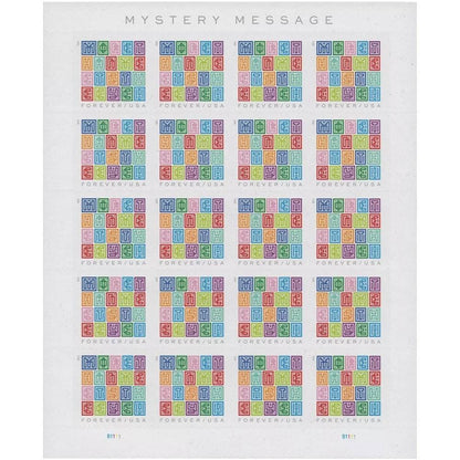 Forever Stamps 2021 Mystery Message-Fun Greeting Design, First-Class Postage