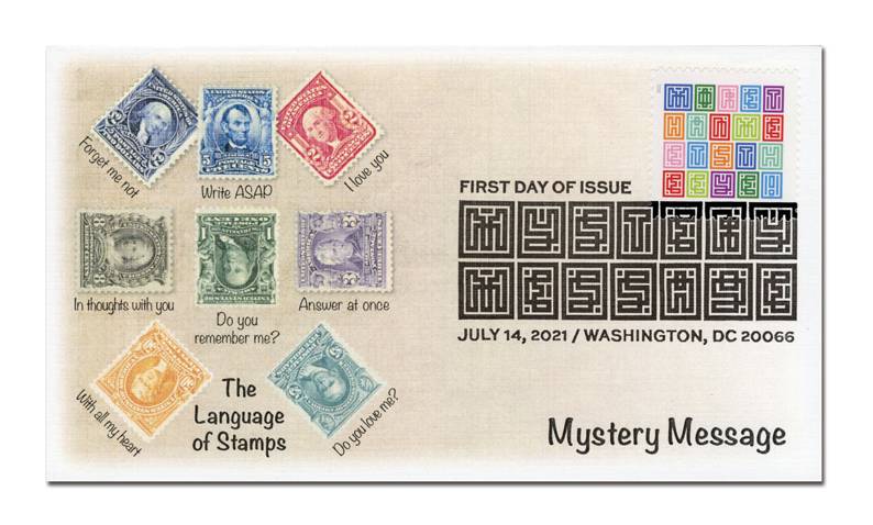 Forever Stamps 2021 Mystery Message-Fun Greeting Design, First-Class Postage