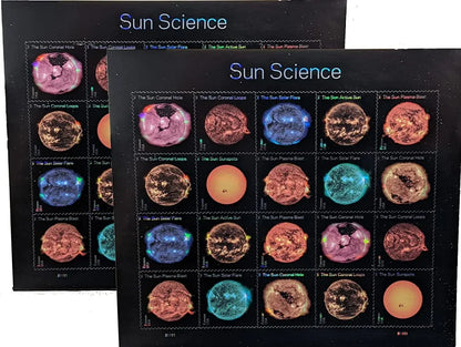 Forever Stamps 2021 Sun Science-Educational Nature Series, First-Class Postage