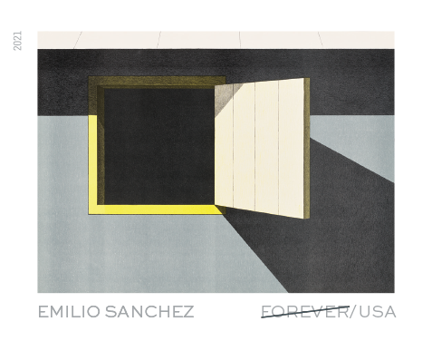Forever Stamps 2021 Emilio Sanchez-Art Collection, Cultural Heritage, First-Class Postage
