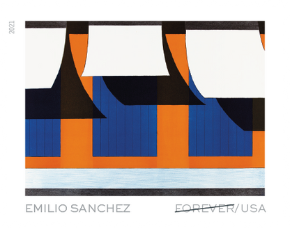 Forever Stamps 2021 Emilio Sanchez-Art Collection, Cultural Heritage, First-Class Postage