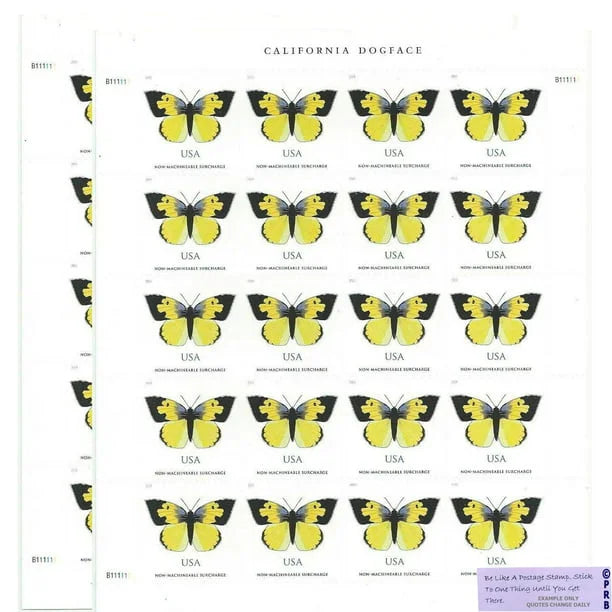 $1.12 Stamps 2019 California Dogface Butterfly-Non-Machinable Surcharge, First-Class Rate
