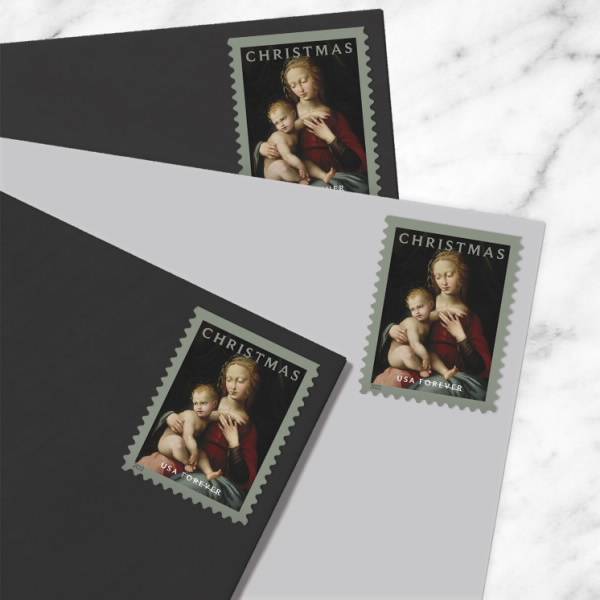 Forever Stamps 2022 Virgin and Child-Holiday Celebration, First-Class Postage