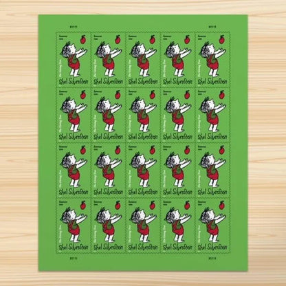 Forever Stamps 2022 Shel Silverstein-The Giving Tree Literary Tribute, First-Class Postage