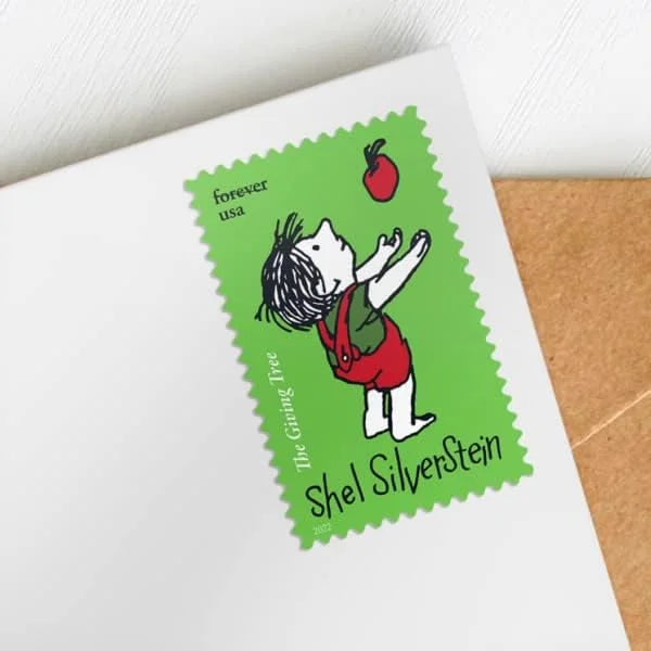 Forever Stamps 2022 Shel Silverstein-The Giving Tree Literary Tribute, First-Class Postage