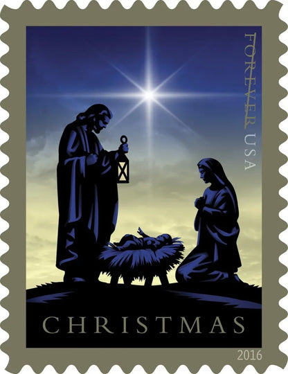 Forever Stamps 2016 Nativity-Traditional Christmas Scene, First-Class Postage