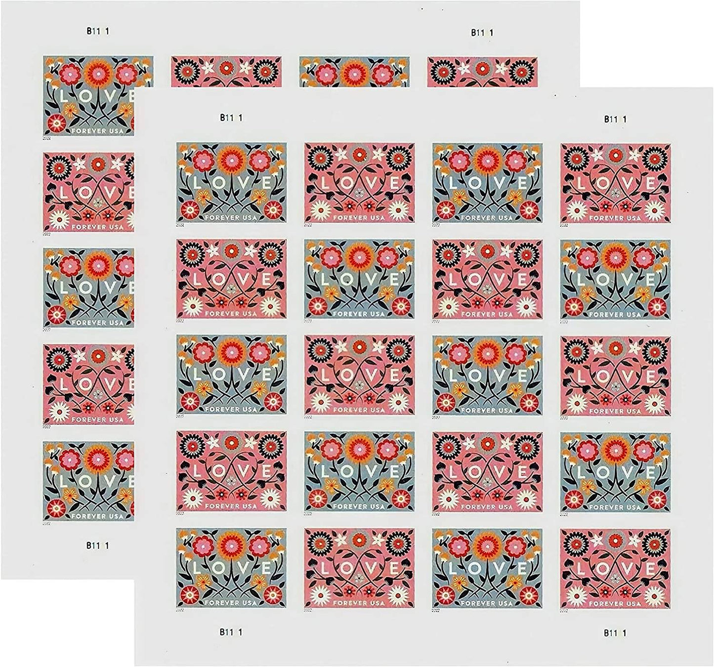 Forever Stamps 2022 Love-Love Greeting, First-Class Postage