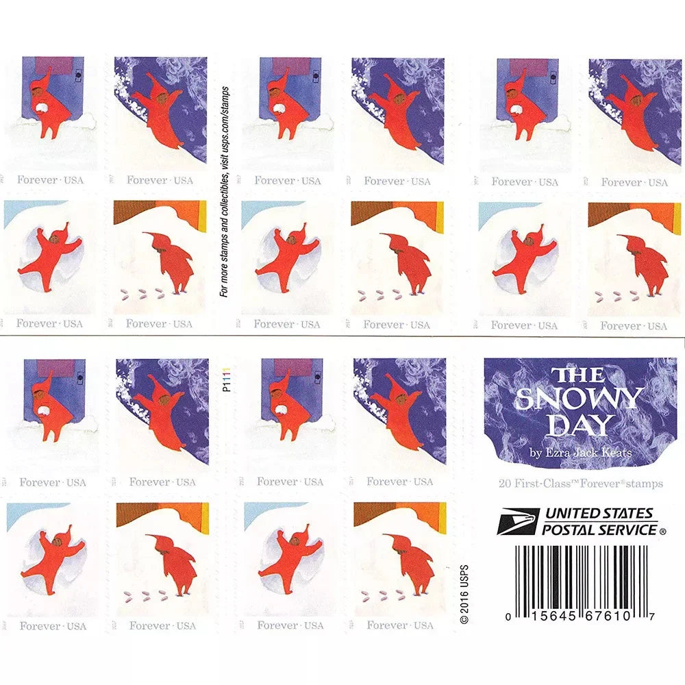 Forever Stamps 2017 The Snowy Day-Winter Wonderland, First-Class Postage
