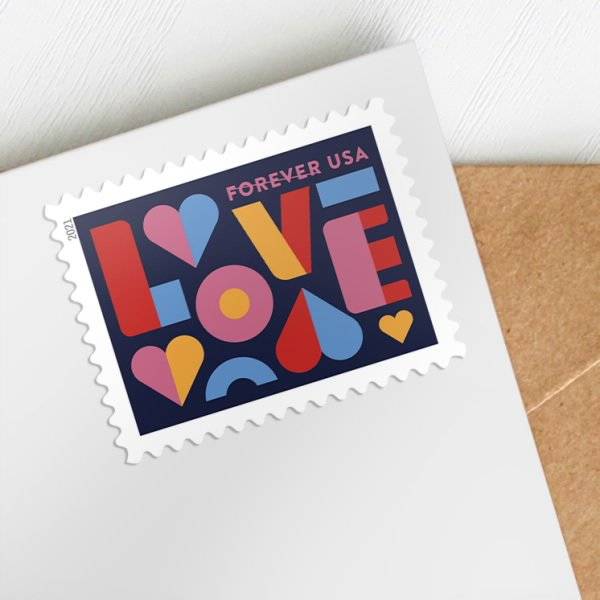 Forever Stamps 2021 Love-Love & Celebration, First-Class Postage