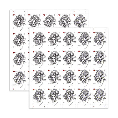 Forever Stamps 2015 Vintage Rose-Wedding Invitation & Love Celebration, First-Class Postage