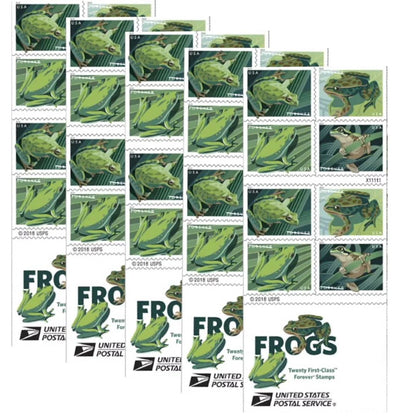 Forever Stamps 2019 Frogs-Wildlife Series, First-Class Postage