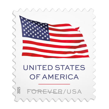 Forever Stamps 2025 U.S. Flag-Patriotic Symbol, First-Class Postage
