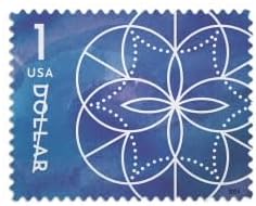 $1 Stamps 2024 Geometric Floral Design-Art Collection, First-Class Rate