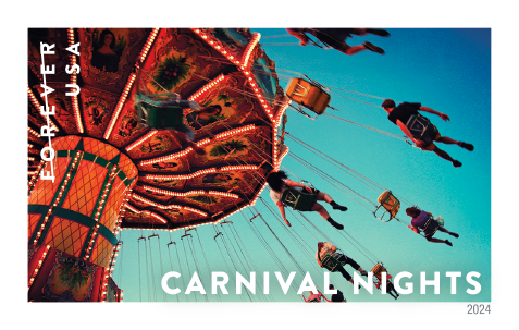 Forever Stamps 2024 Carnival Nights-First-Class Postage