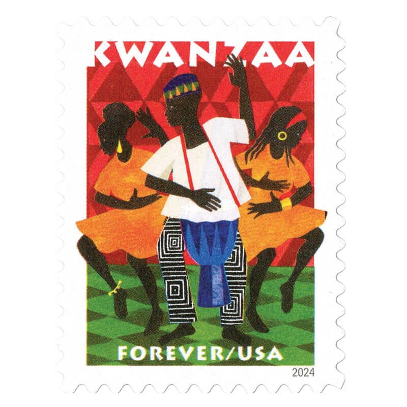 Forever Stamps 2024 Kwanzaa-Holiday Celebration, First-Class Postage