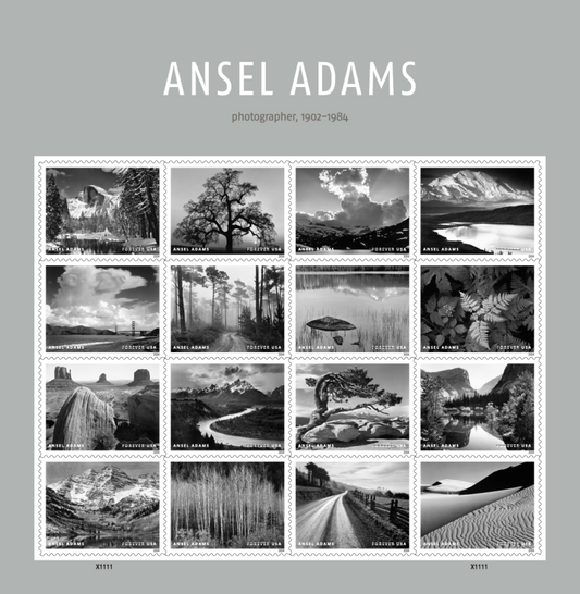 Forever Stamps 2024 Ansel Adams Photography-Art Collection, First-Class Postage