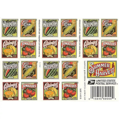Forever Stamps 2015 Summer Harvest-Seasonal Celebration, First-Class Postage