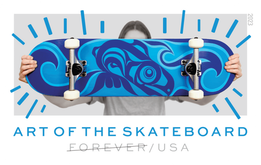 Forever Stamps 2023 Art of the Skateboard-Contemporary Art Collection, First-Class Postage