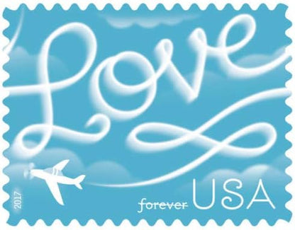 Forever Stamps 2017 Love Skywriting-Love Series, First-Class Postage