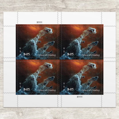 Priority Mail Express 2023 Pillars of Creation-Deep Space, $9.85 Postage