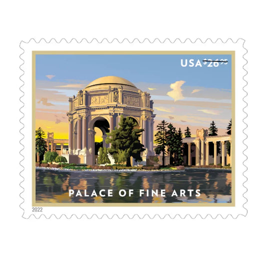 Priority Mail Express Stamps 2022 Palace of Fine Arts-Cultural Heritage, $26.95 Postage